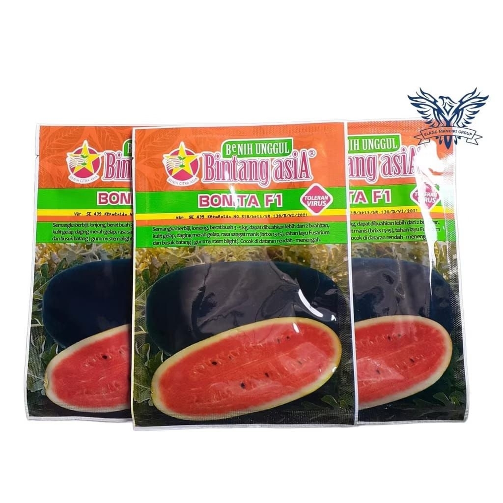 Bonita F1 20gr Benih Semangka Merah Bintang Asia