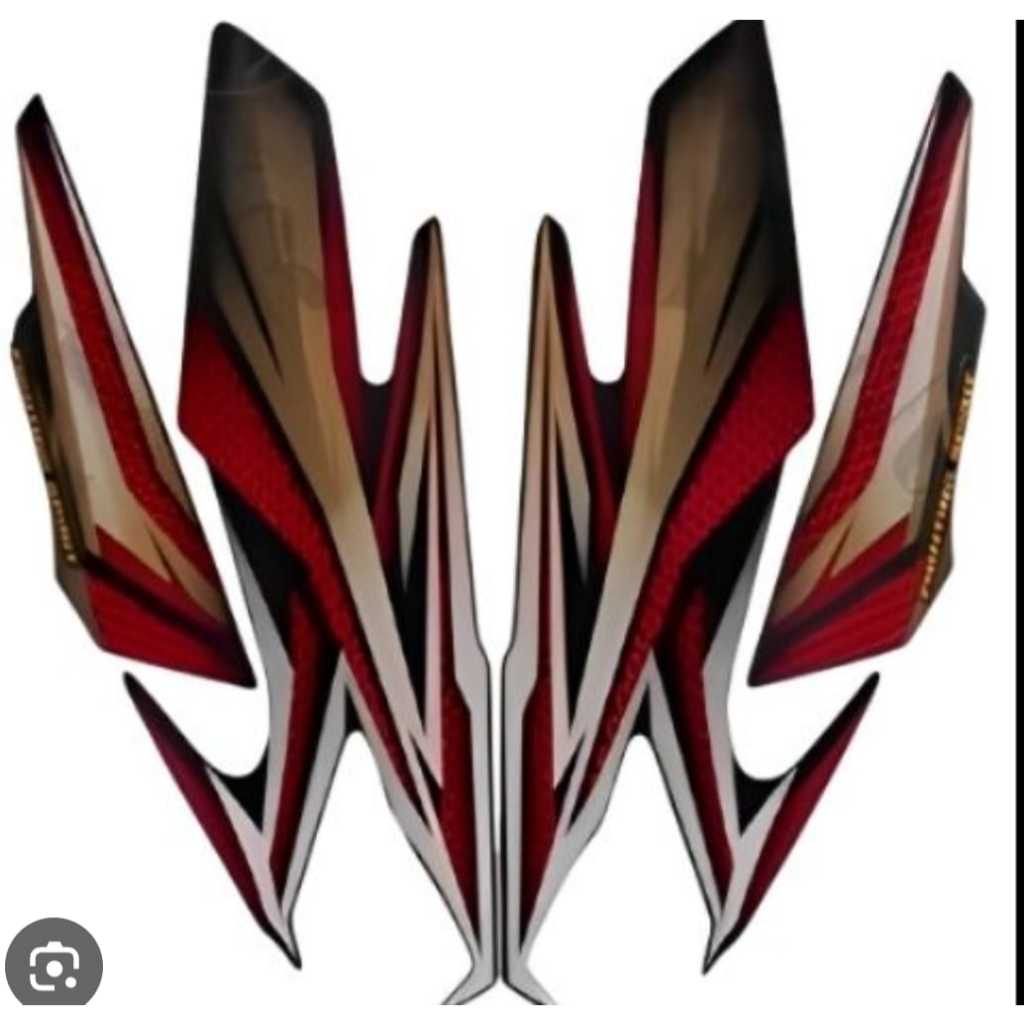 Striping Stiker Yamaha Rx King 2005 Merah | Lis Les Body Rx king Standar 2005 Merah