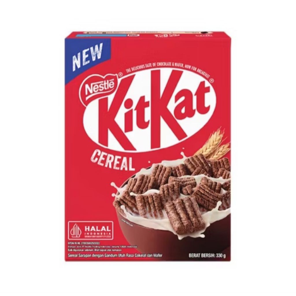 

Kitkat Cereal Nestle 330g Sereal Sarapan dengan Gandum Utuh Rasa Cokelat dan Wafer