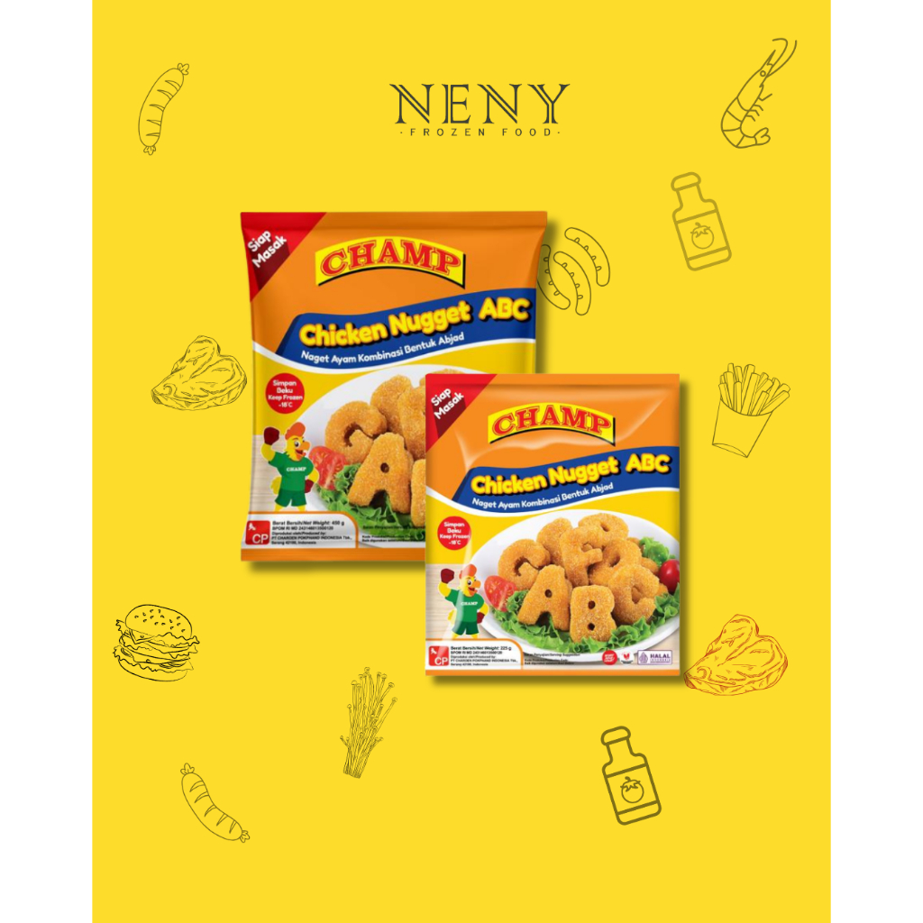 

Chicken Nugget CHAMP ABC 450gram;225gram