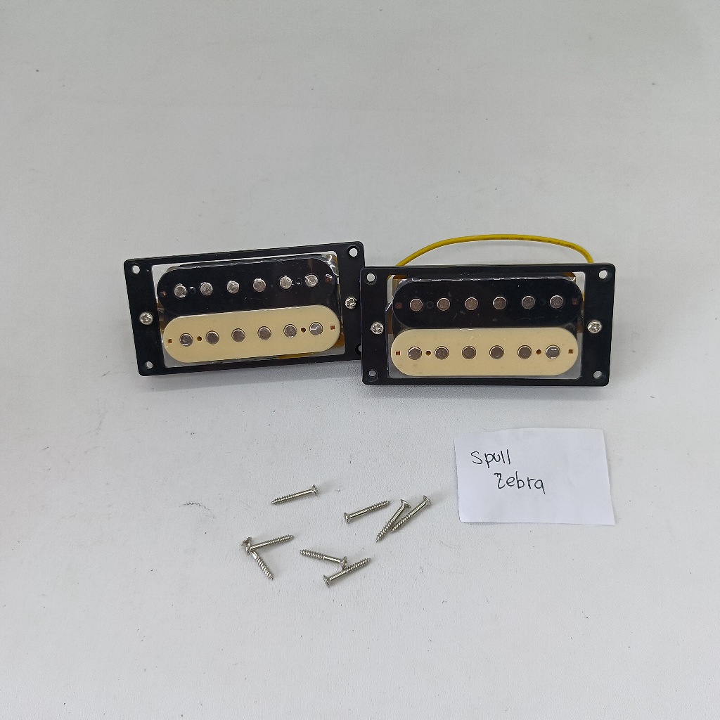spul zebra double pick up gitar elektrik spull coil humbucker Bridge net set guitar