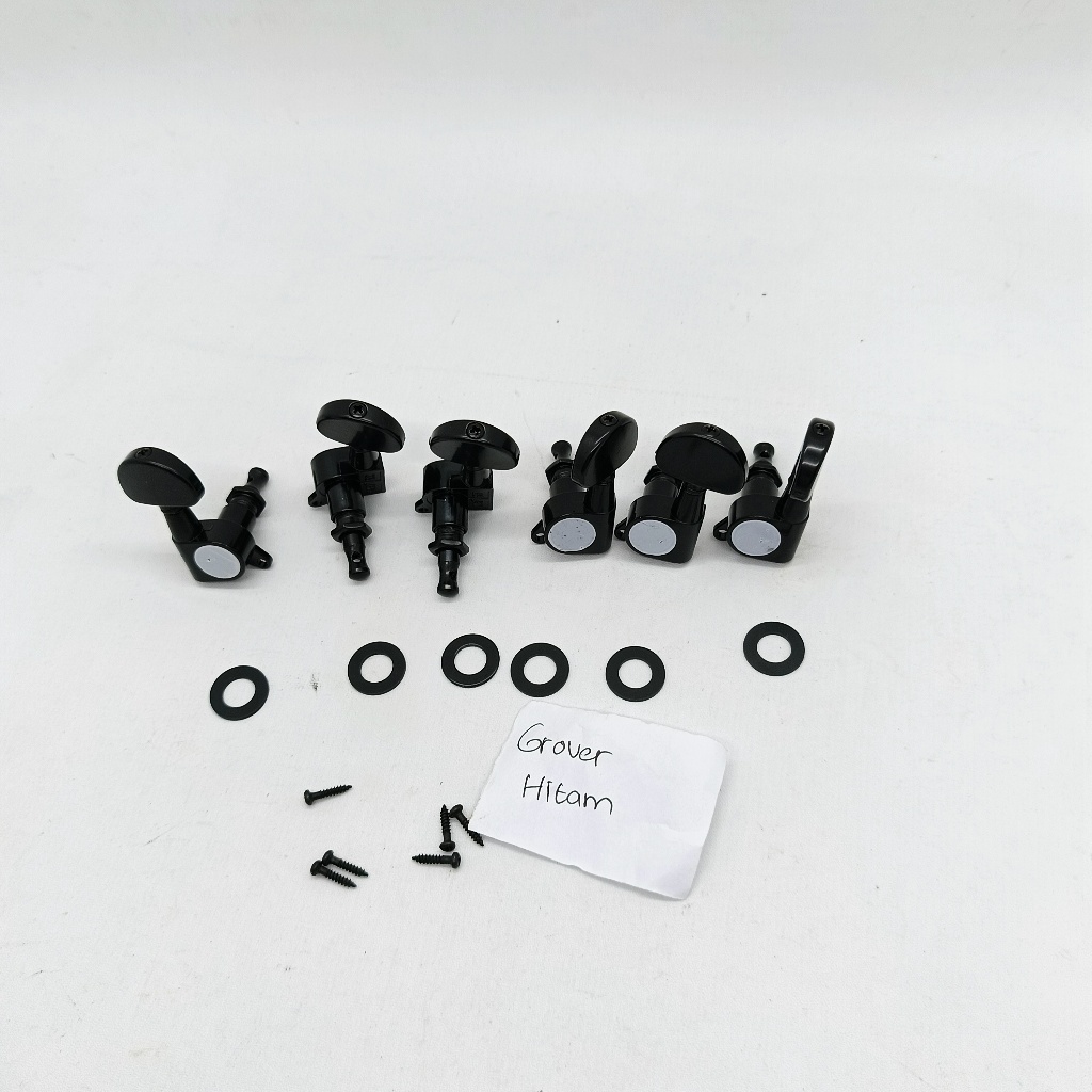 grover besi dryer grover puteran gitar elektrik akustik tutup peg kotak putar senar