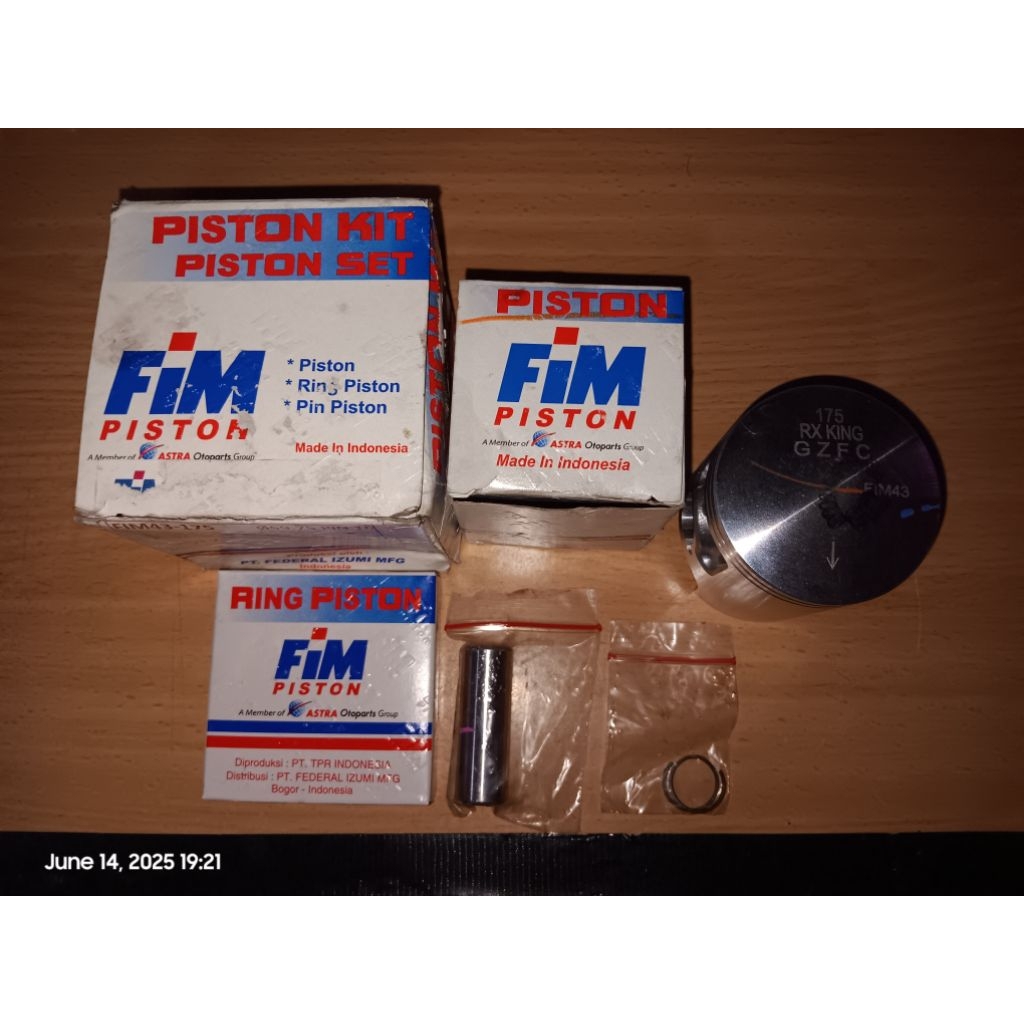 piston seher rx king os 175 fim izumi original box