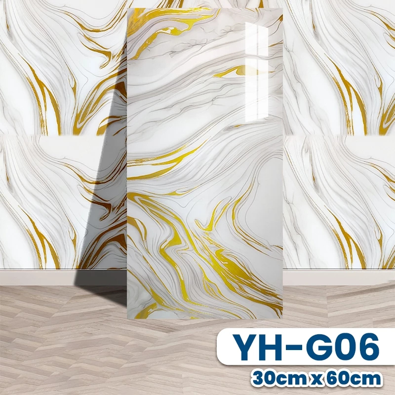 PVC Marmer Dinding Panel - Dekorasi Dinding / Wallpaper Vinyl PVC
