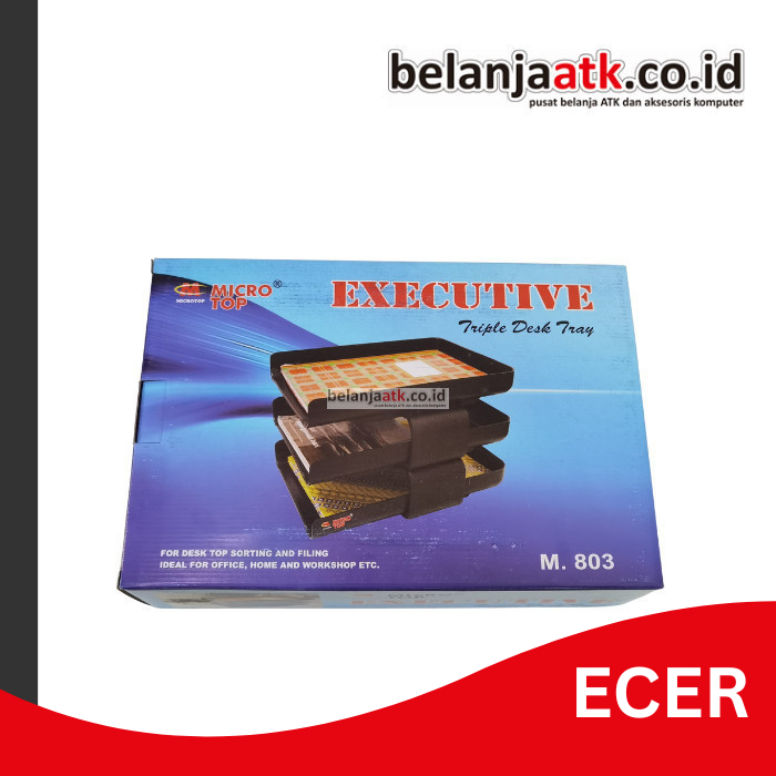 

[ECER] Executive Paper Tray Microtop 803 Susun 3 (Rak Susun Kertas)