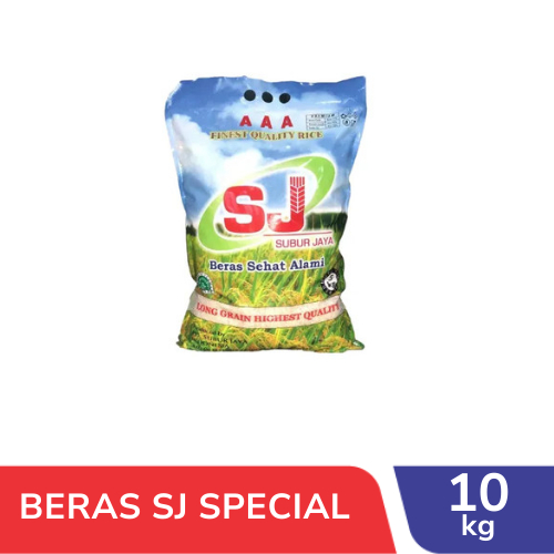 

Beras Premium Subur Jaya (SJ) 10KG Pulen Wangi