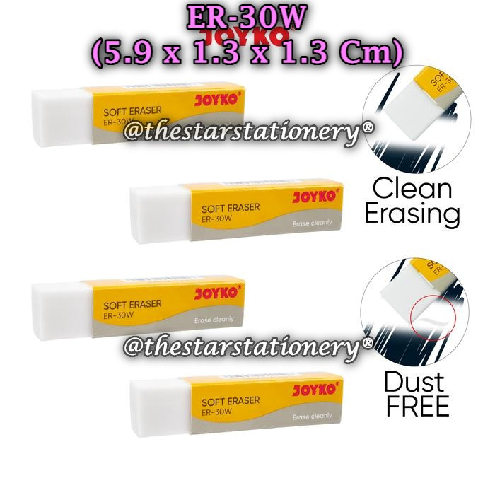

(1 Biji) GROSIR Penghapus JOYKO ER-30W Putih / Eraser Penghapus Joyko ER-30W (1 Biji)