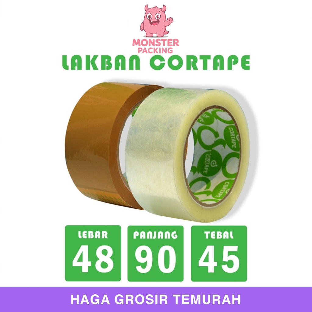 

Lakban BENING 48mm x 90yard OPP Tape Cortape isolasi