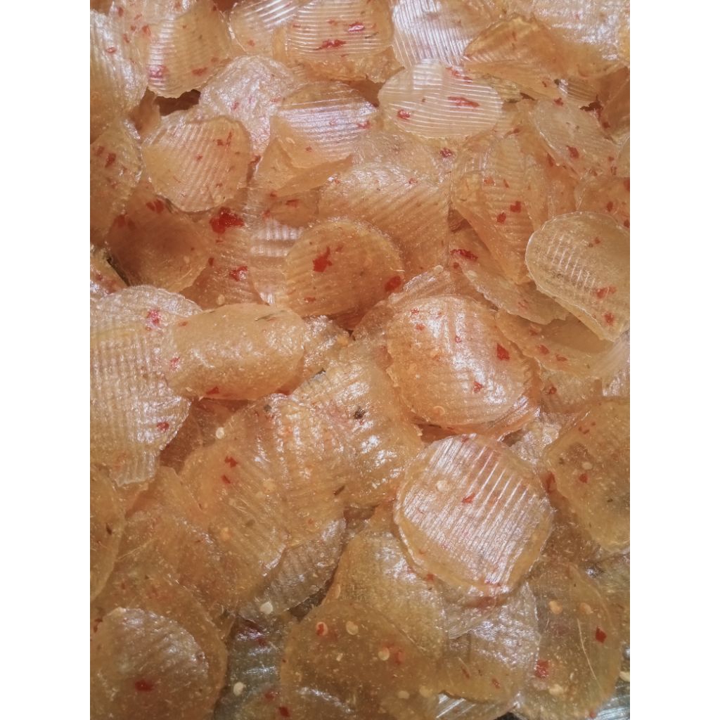 

opak singkong siap goreng rasa pedas 500gr