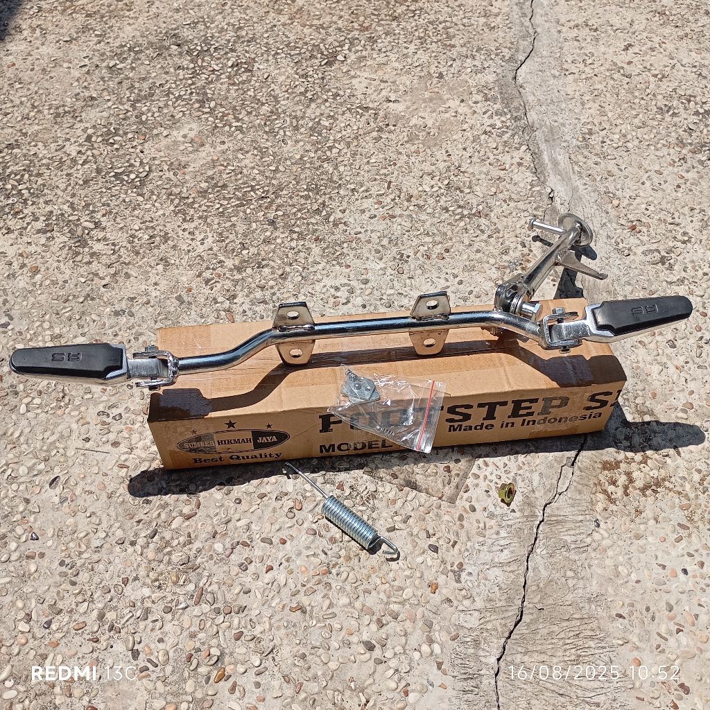 Footstep Ducati Pijakan Postep Depan Mp Mono Crom SHJ Tebal Set Jagang Standart 25cm Samping