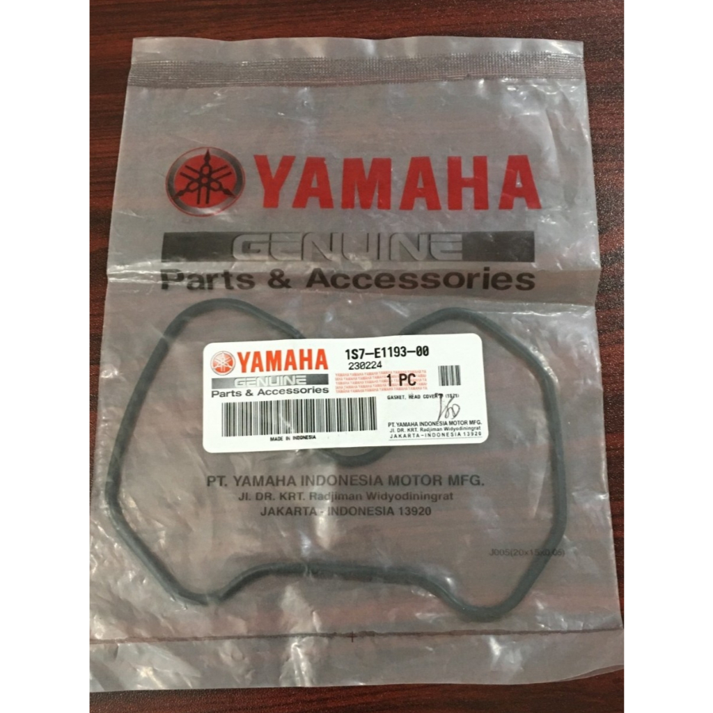 GASKET SEAL HEAD ATAS / PERPAK HEAD COVER / ORING PAKING KLEP BLOK BAK  MOTOR YAMAHA YGP 1S7-E1193-0