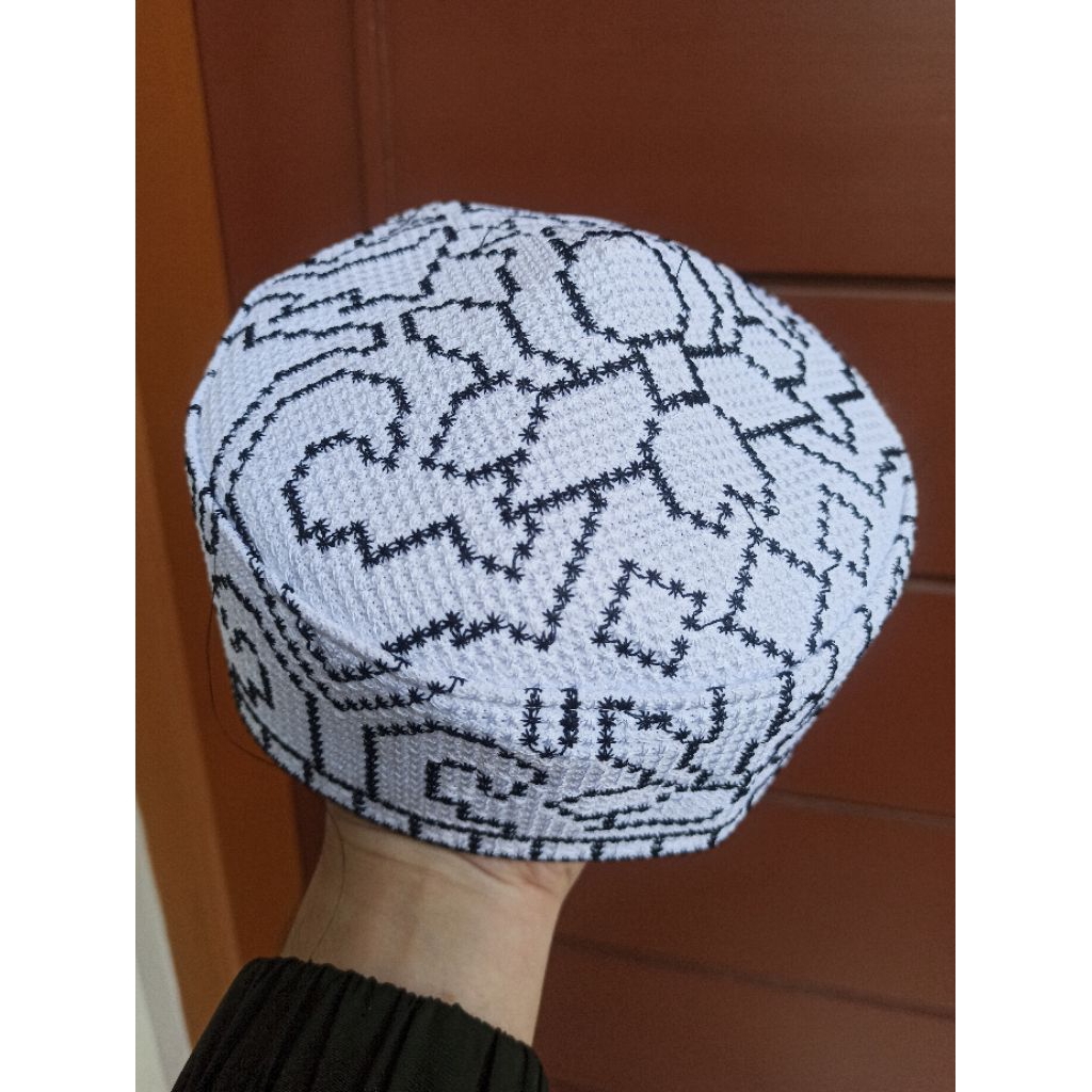 peci pakistan original|kopyah pakistan putih|kopiah pakistan ori|songkok pakistan bordir