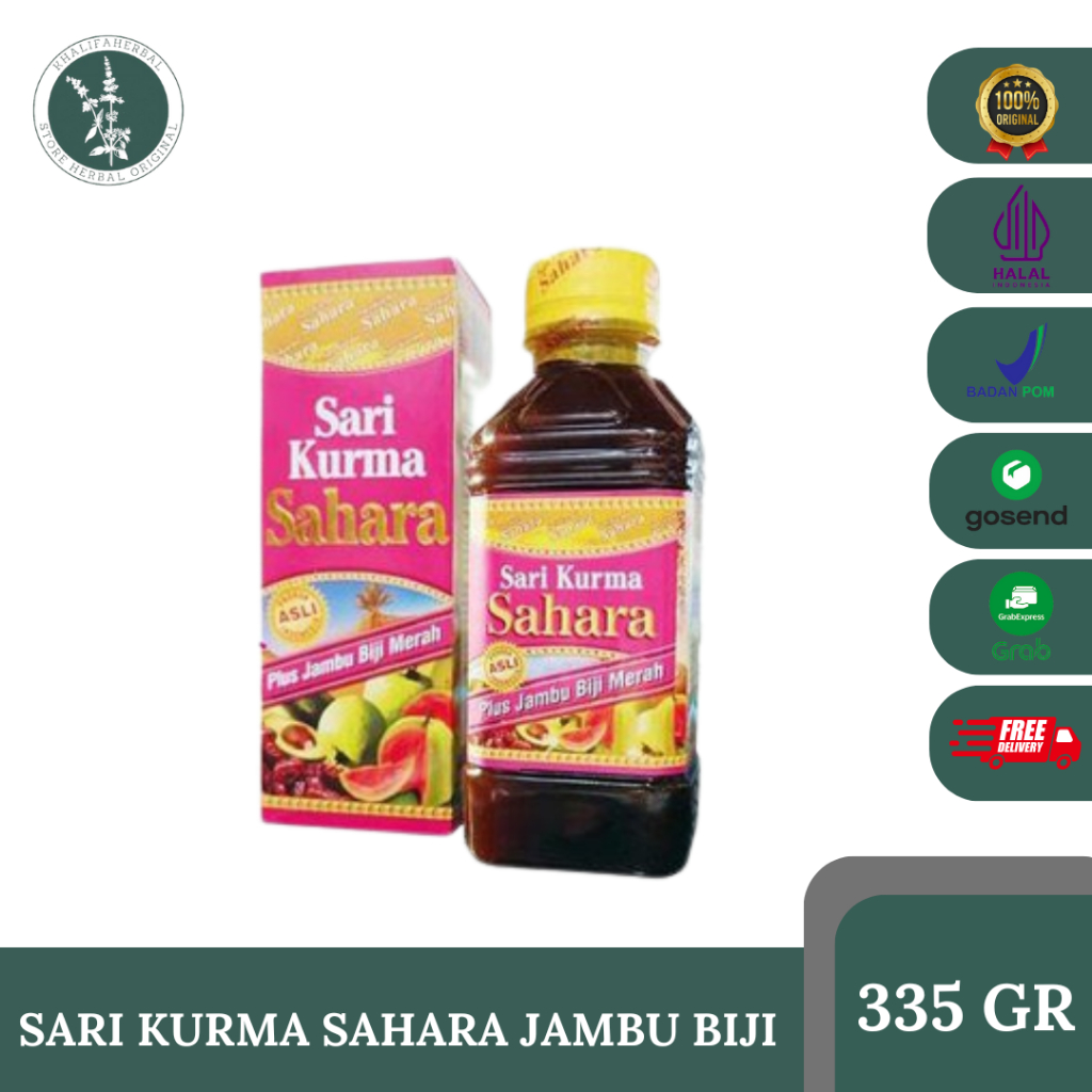 

Sari Kurma Sahara Plus Jambu Biji Merah 335gr