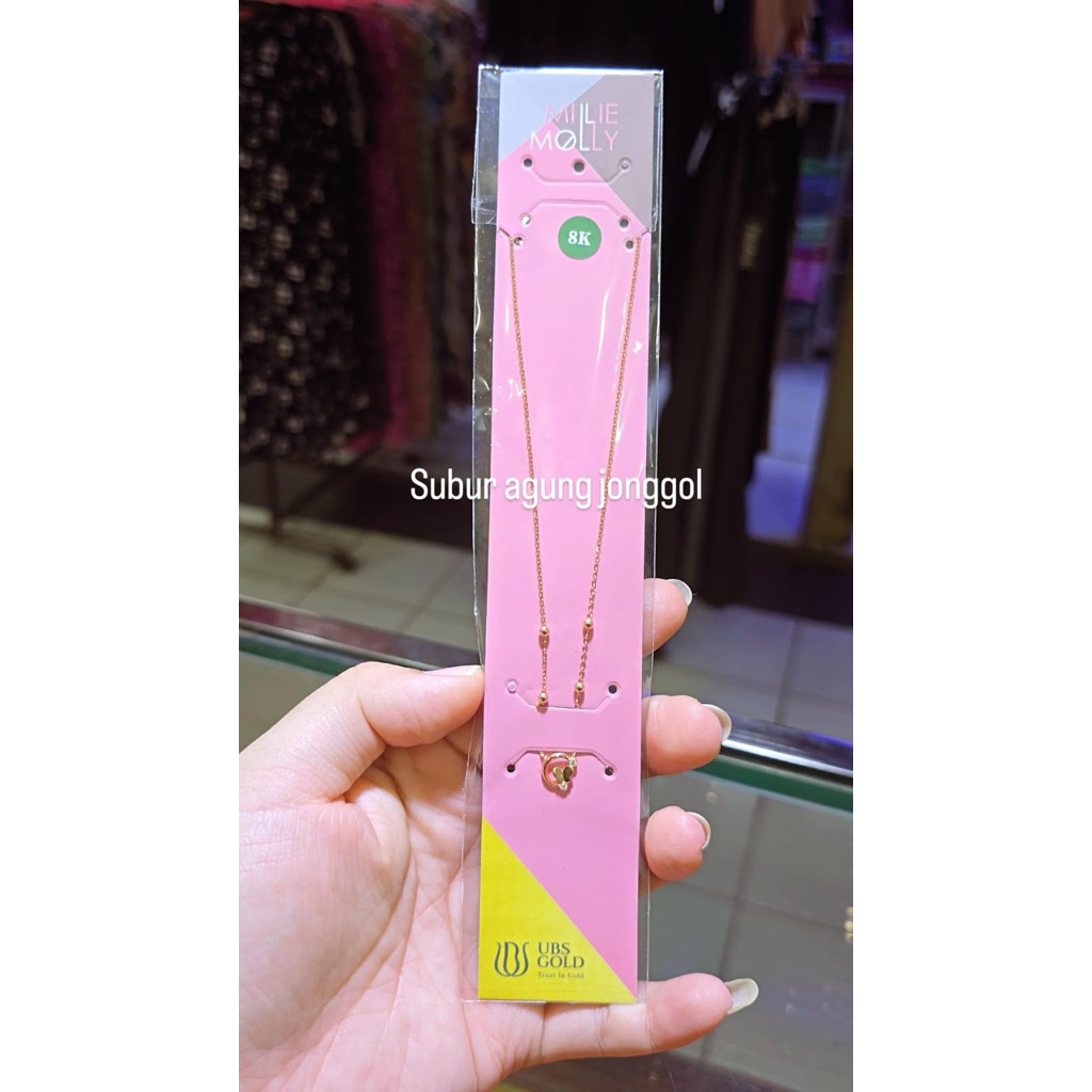 Kalung koye jedar kupu 8k rosegold