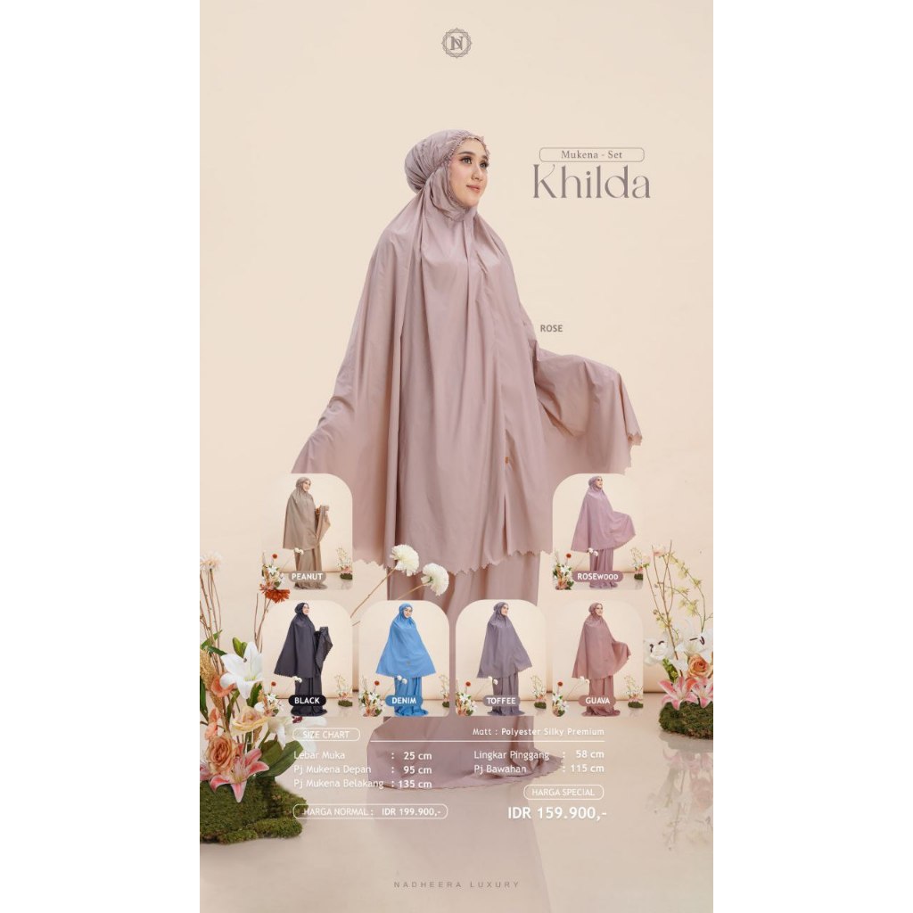 KHILDA MUKENA TRAVEL SETELAN / MUKENA NADHEERA / NADHEERA MUKENA KHILDA / KHILDA MUKENA TRAVEL / MUK