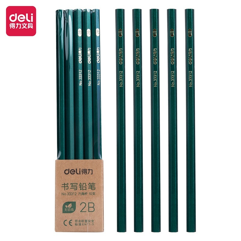 

Deli Pensil Kayu HB/2B 10pcs/Box 33312