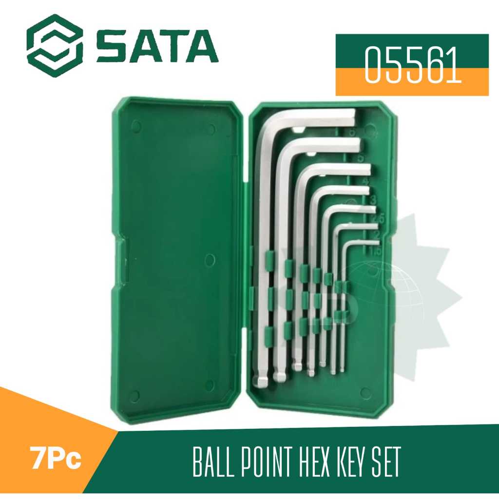SATA Kunci Hex Ballpoint Set 7 Pcs 05561 Sata Tools