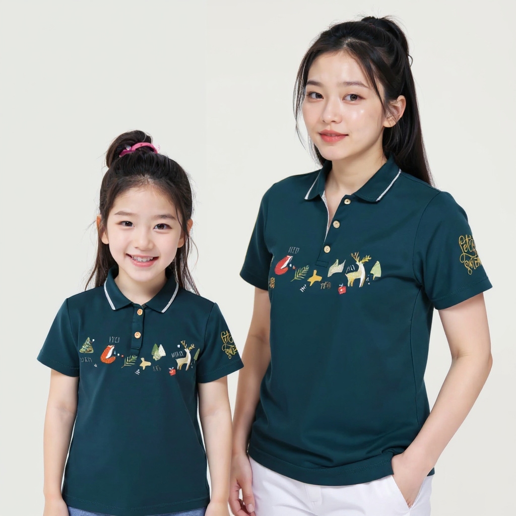 KAOS HANDESIGN KERAH NATAL HIJAU BOTOL COZY THIS WINTER / Code: SCCOZY1