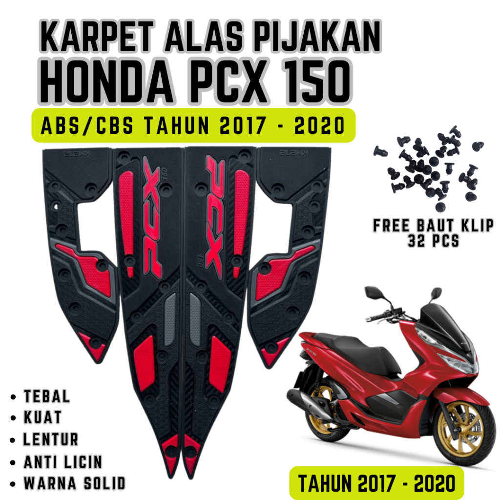 KARPET ALAS PIJAKAN MOTOR HONDA PCX 150 ABS/CBS | AKSESORIS VARIASI PCX 150