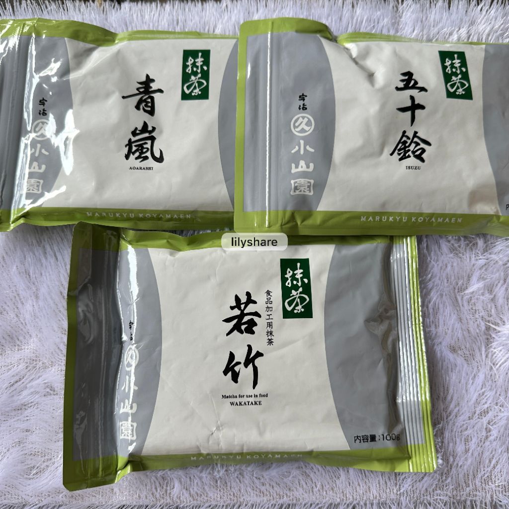 

MARUKYU KOYAMAEN Isuzu / Aoarashi / Kinrin / Yugen Matcha Powder Ceremonial / Cooking Japan Bubuk Matcha Jepang