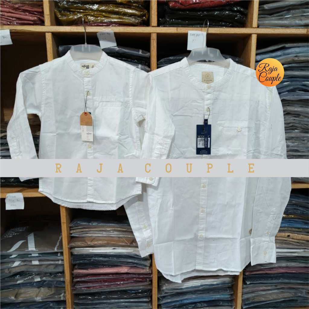 SAJUAK PREMIUM PUTIH KEMEJA KOKO COUPLE AYAH ANAK ORIGINAL SAJUAK