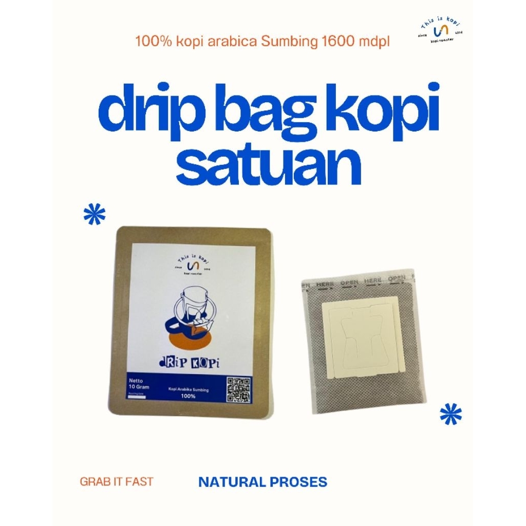 

Kopi Arabika Sumbing Drip Bag