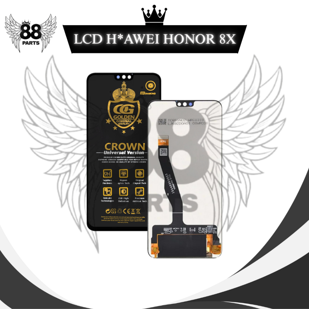 LCD HWI HONOR 8X TOUCHSCREEN FULL SET / LCD COMPLETE ORIGINAL LCD