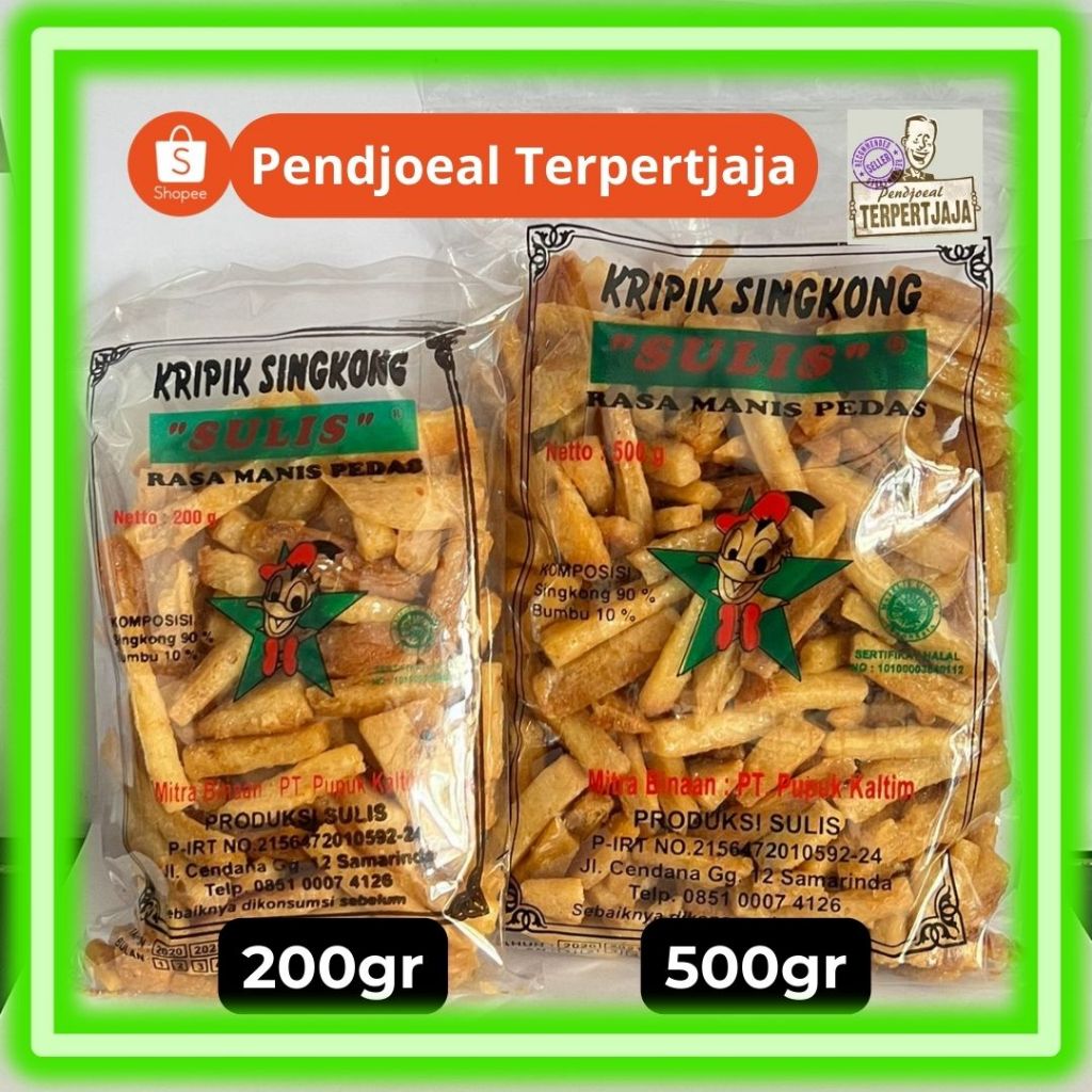 

Kripik Singkong SULIS Keripik Rasa Manis Pedas Renyah Khas Samarinda ( Kemasan Besar 500gr )