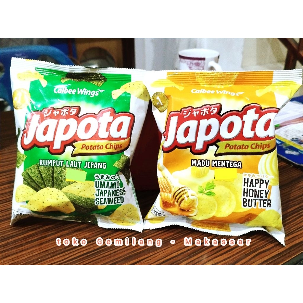

Japota potato chips 35 gr honey butter / seaweed