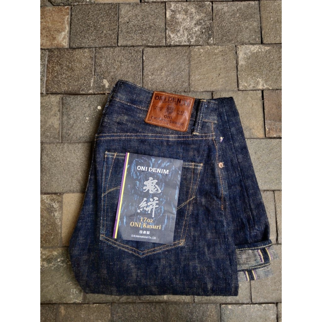 ONI Denim 246 "Kasuri" 17oz Neat Straight Jeans size 29