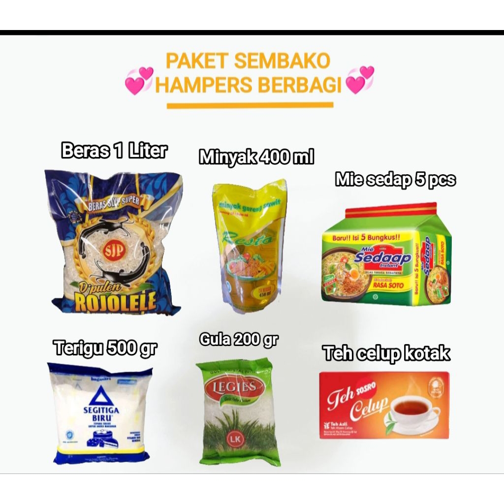 

Paket sembako mewah untuk berbagi/ hampers lebaran