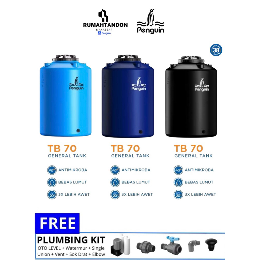 Tangki Air / Tandon / Toren Air Penguin 700 Liter - TB 70