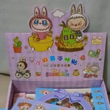 

STICKER LABUBU Tempel 2D Sticker Karakter Labubu kartun