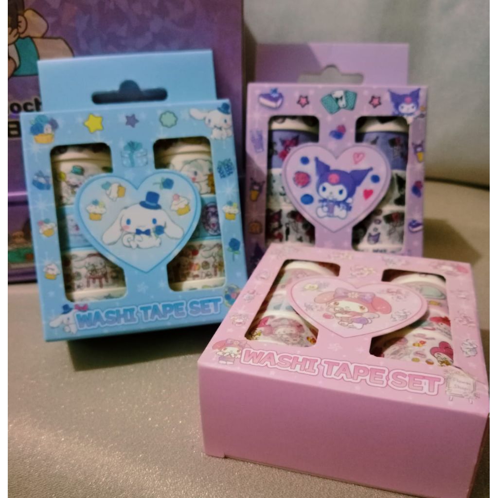 

WASHI TAPE SET 10 Roll kecil Dekor Art diy