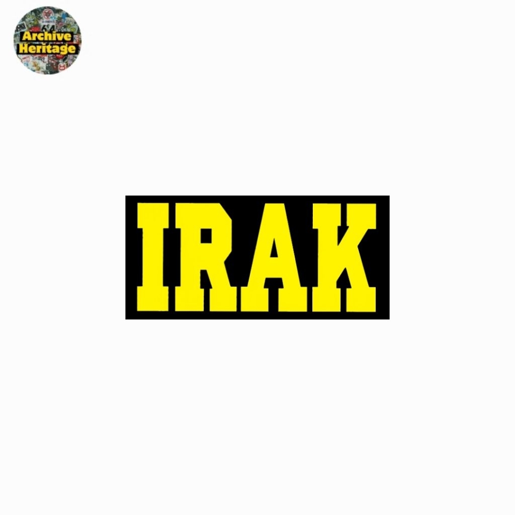 

sticker Irak NYC logo streetwear stiker
