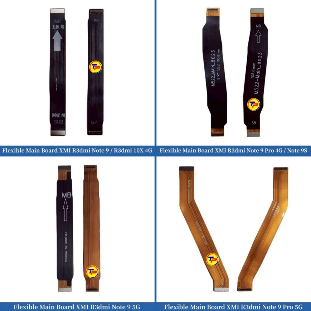 Flexible Mainboard Xiaomi Redmi Note 9 - Redmi 10X 4G - Note 9 Pro 4G - Note 9S - Note 9 5G - Note 9