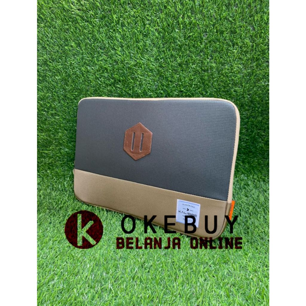Softcase 11 inch Kalibre 920632/922253053 Grey Khaki Sleeve Case tas laptop tas tablet