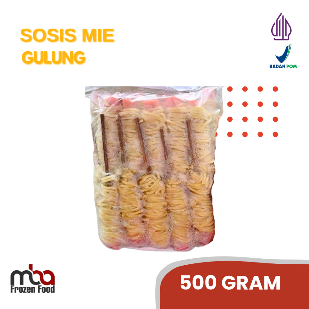 

Sosis Mie Gulung / Somie / Sosis Dengan Mie 500 Gram