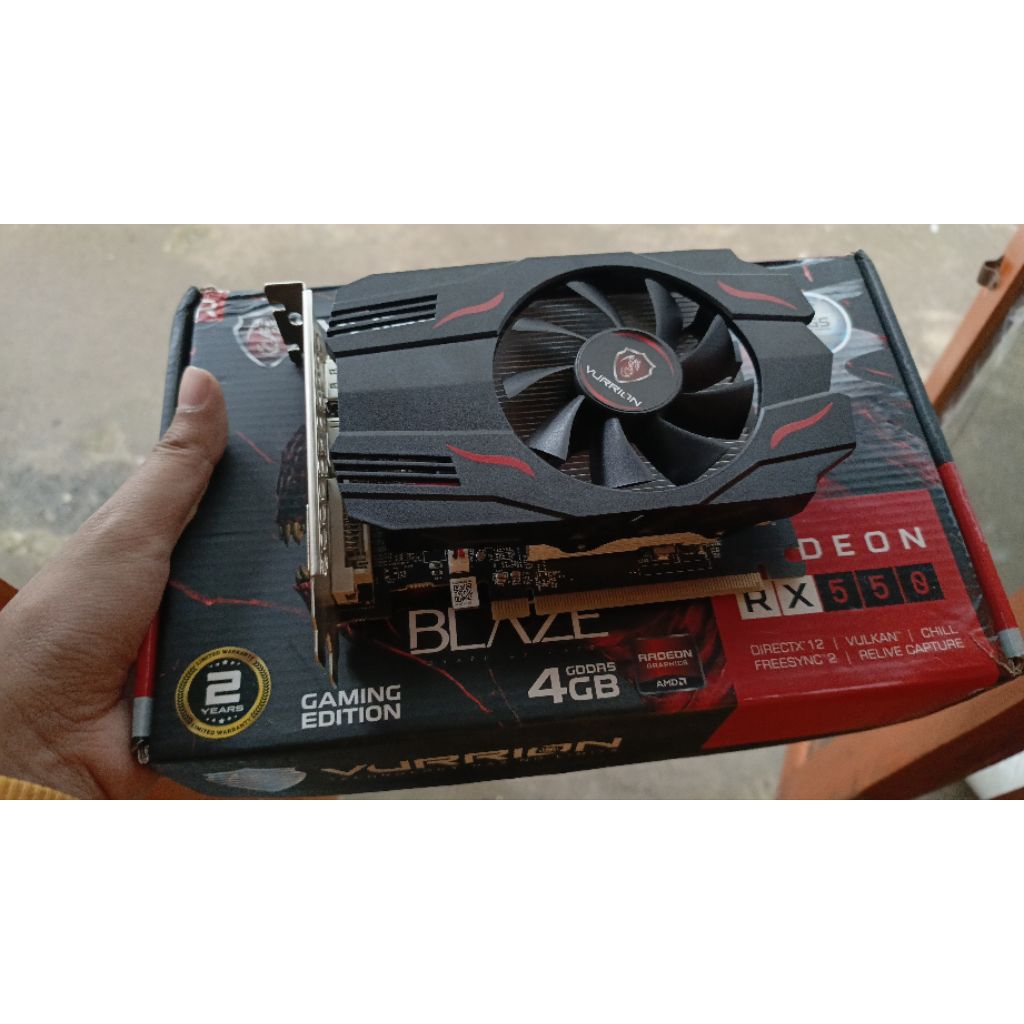 VGA RX 550 4GB VURRION SECOND LIKE NEW
