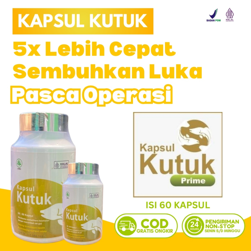 Kapsul Kutuk Premium Asli 100% Original - Kapsul Kutuk Ikan Gabus - Kapsul Kutuk Albumin