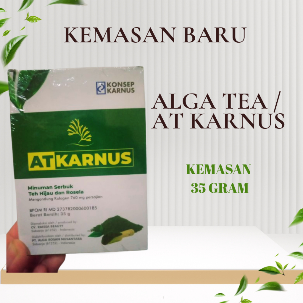

Terbaru Kemasan Alga Tea jadi AT Karnus Kemasan 35gram