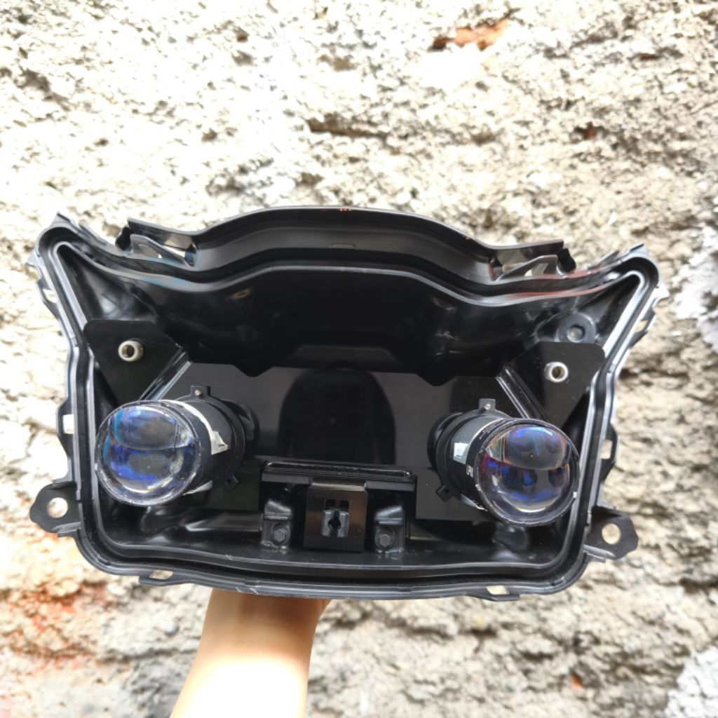 breket dudukan lampu biled h4 2 lampu beat deluxe gen2