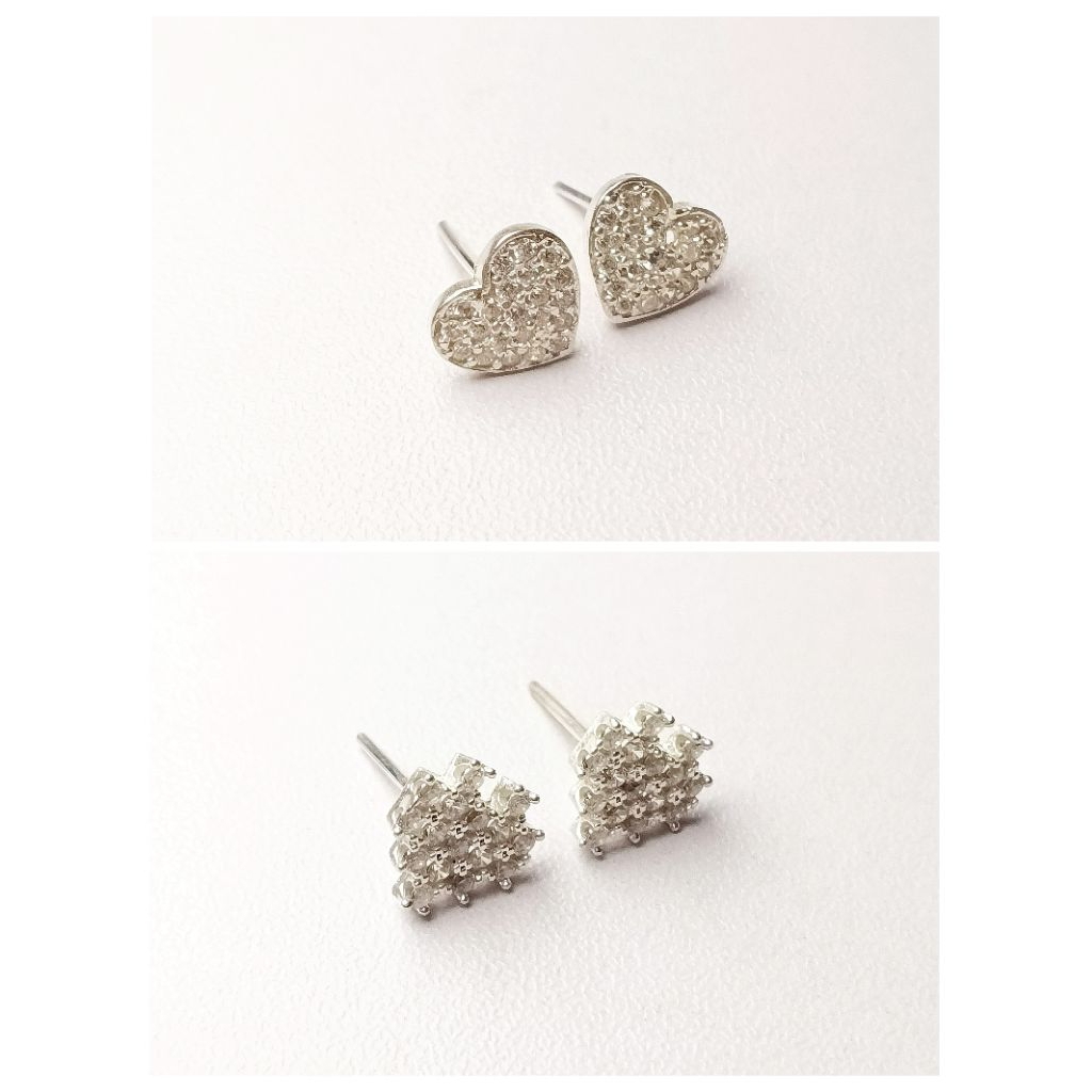 Anting Giwang Permata/Anting Giwang Wanita Dewasa/Anting Perak/Perak Asli 925/Lapis Emas Putih