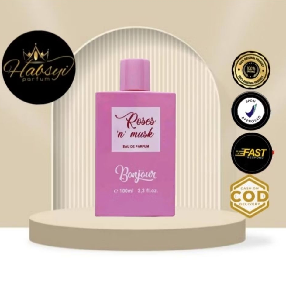 PARFUM BONJOUR ROSES N MUSK 100 ML EAU DE PARFUME