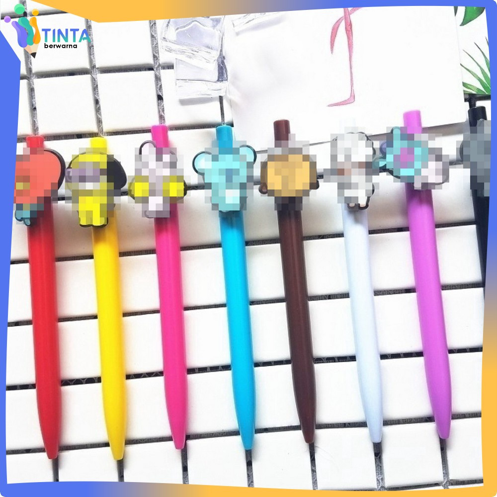 

Pulpen Mekanik Karakter Alat Tulis / Stationary Pena Gel Pen Bangtanboy Tinta Berwarna A11