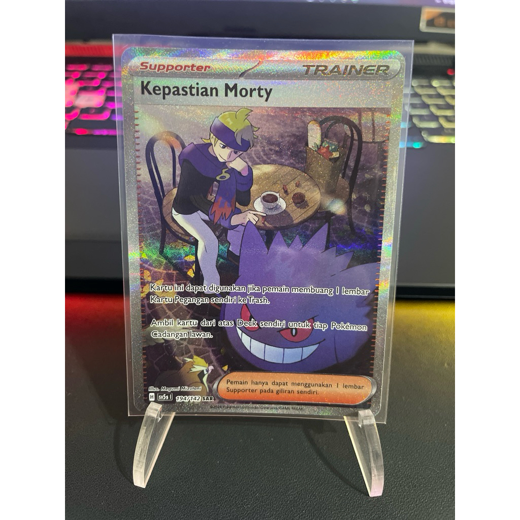 Pokemon TCG Indonesia sv5s Kepastian Morty Gengar 194/142 SAR