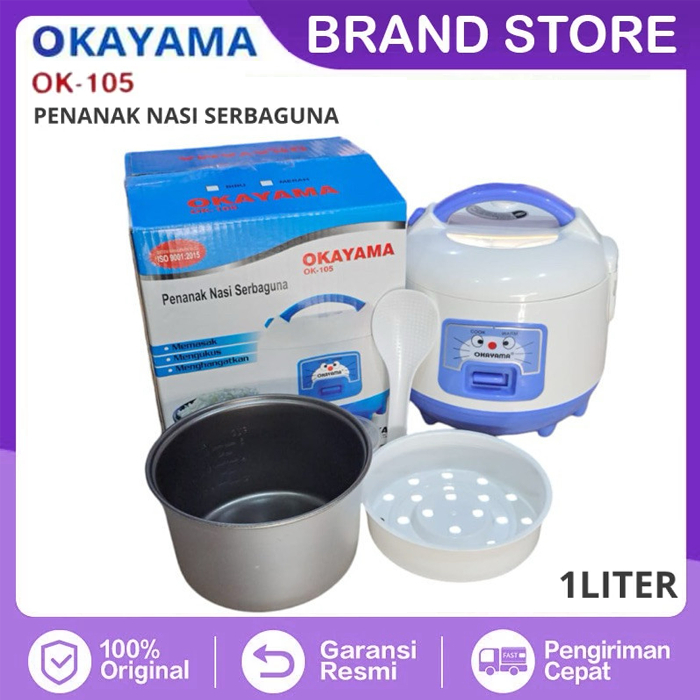 Magicom Kecil Okayama 1 Liter Penanak Nasi Serbaguna Kecil OK - 105