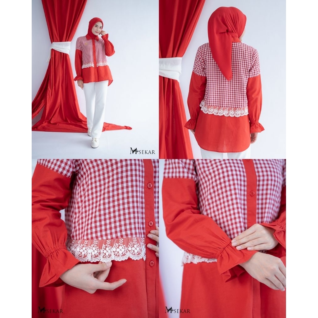 ATASAN KEMEJA SEKAR TOP MERDEKA SERIES MAREMA ZALIFA MAREMAZALIFA