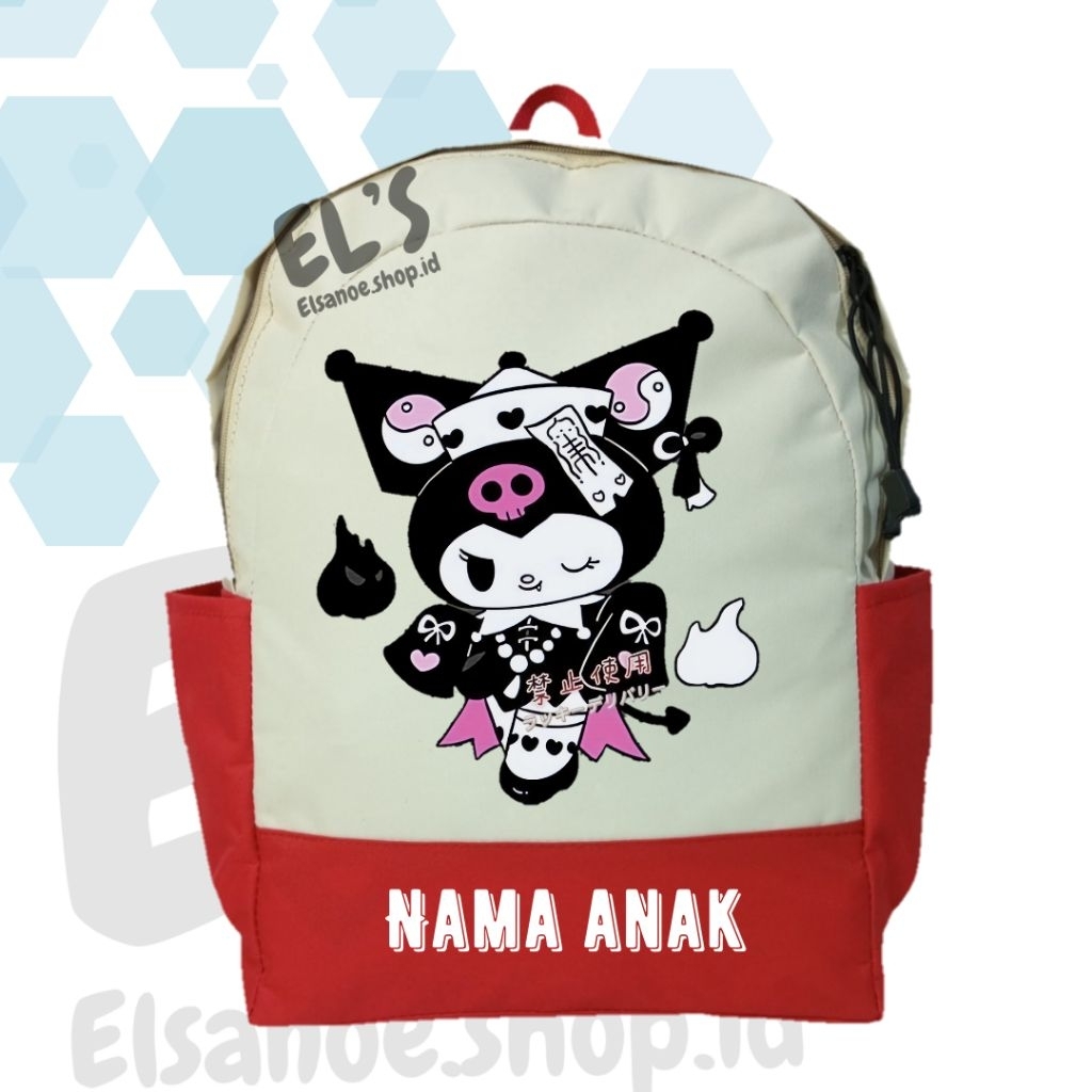 Tas Anak TK/SD kuromiI Tas Anak Sekolah TK/SD kuromi I Tas Sekolah Tk SD Unisex{FREE NAMA}