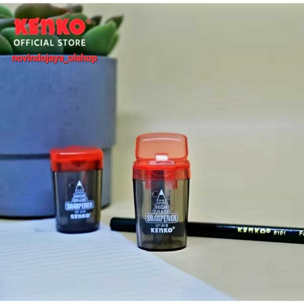 

1PCS RAUTAN PENSIL KENKO SHARPENER BENTUK TABUNG SP-818 1HOLE TERMURAH